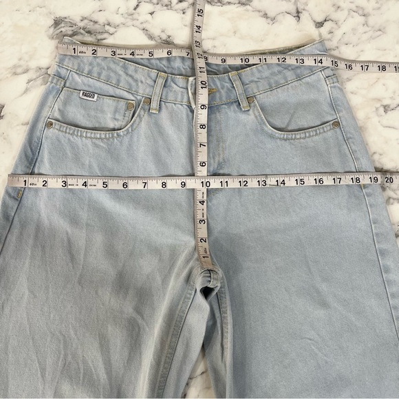 The Ragged Priest Light Wash Release Wide Leg Jean Baggy Casual Streetwear 26 - Picture 5 of 11
